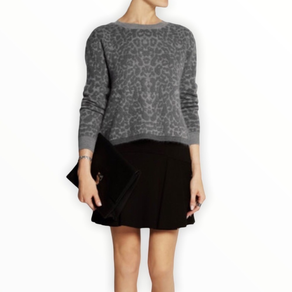MCQ ALEXANDER MCQUEEN Leopard Mohair Sweater